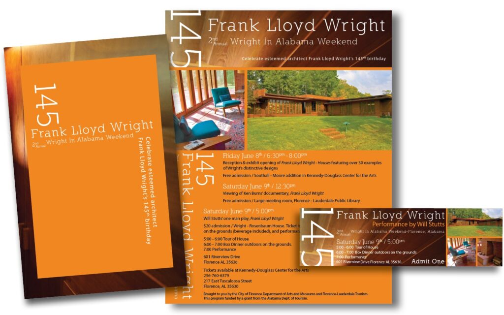 Frank Lloyd Wright Event Collateral